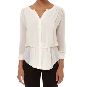Aritzia Babaton Emmett Silk Blouse